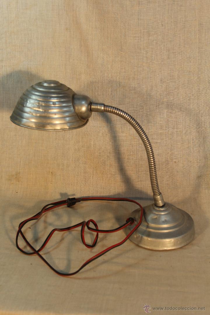 Vintage: lampara flexo tradicional de aluminio - Foto 4