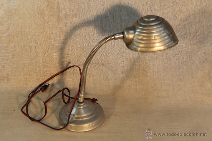 Vintage: lampara flexo tradicional de aluminio - Foto 5