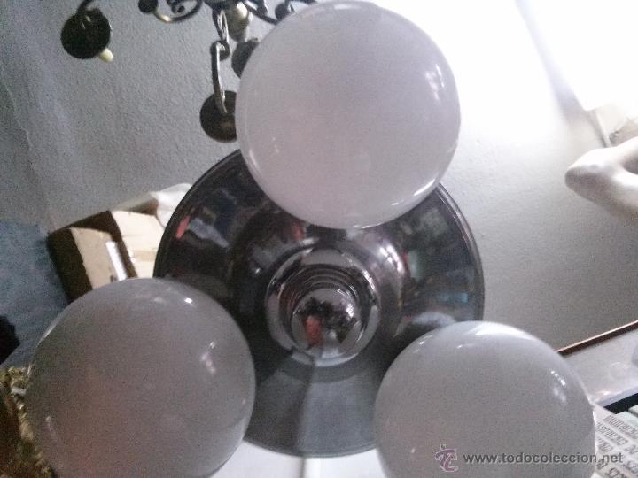 Vintage: lampara de techo tres globos - Foto 5