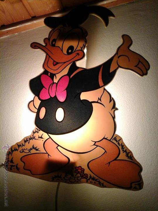 Vintage: Lampara panel luminoso pato donald - Foto 1