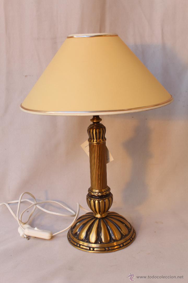 Vintage: lampara de sobremesa en metal - Foto 1