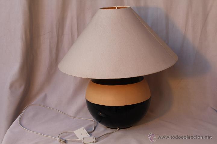 Vintage: lampara de sobremesa en ceramica - Foto 1