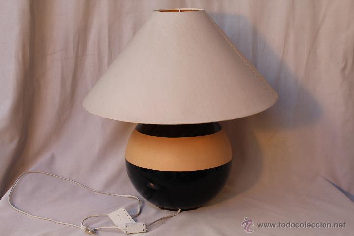 Vintage: lampara de sobremesa en ceramica - Foto 2