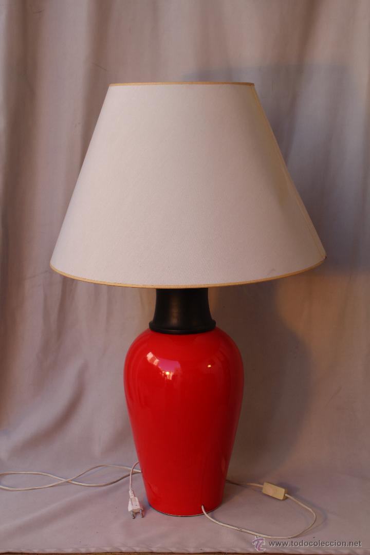 Vintage: lampara de sobremesa en ceramica - Foto 1