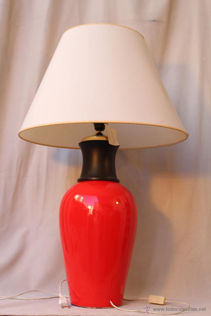 Vintage: lampara de sobremesa en ceramica - Foto 3