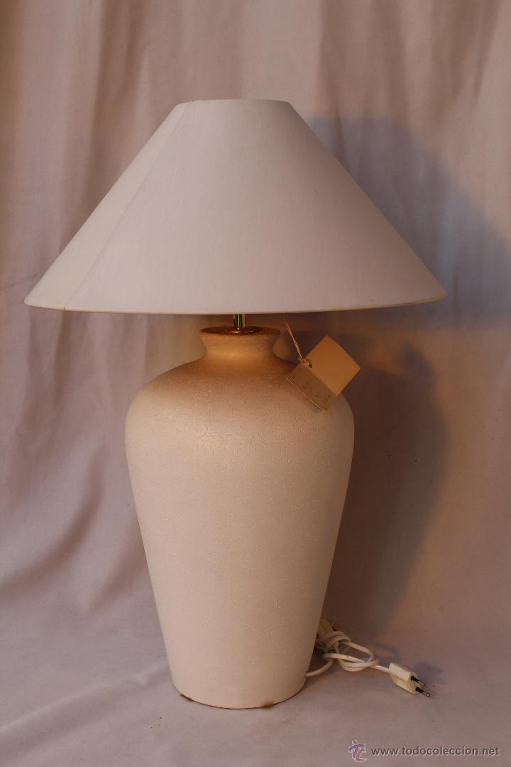 Vintage: lampara de sobremesa en ceramica - Foto 2