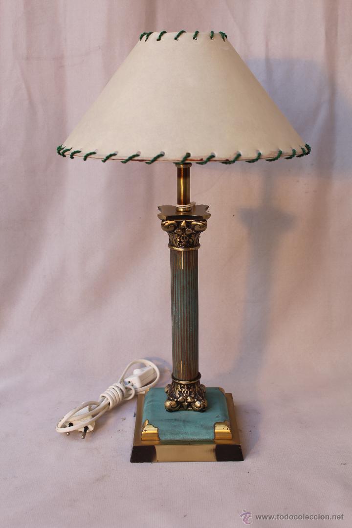 Vintage: lampara de sobremesa en metal - Foto 1