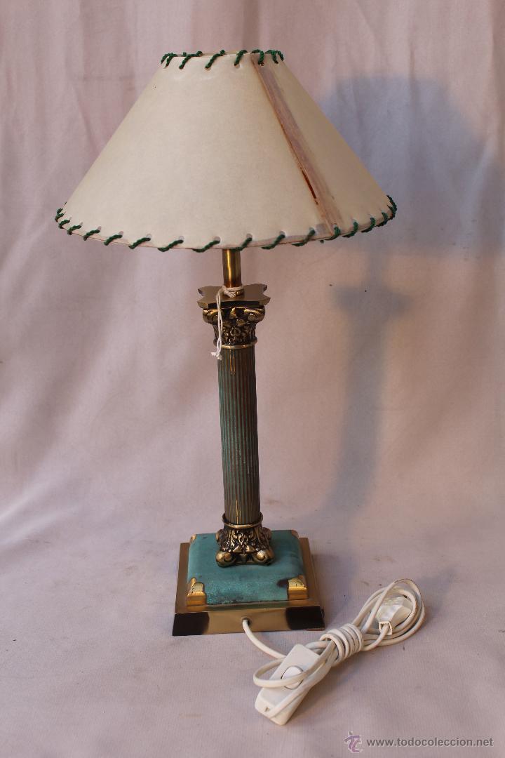 Vintage: lampara de sobremesa en metal - Foto 2