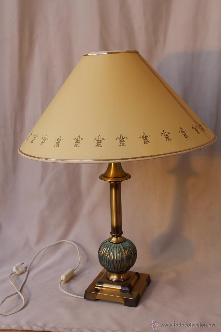 Vintage: lampara de sobremesa en metal - Foto 2