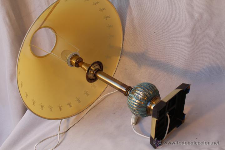 Vintage: lampara de sobremesa en metal - Foto 3