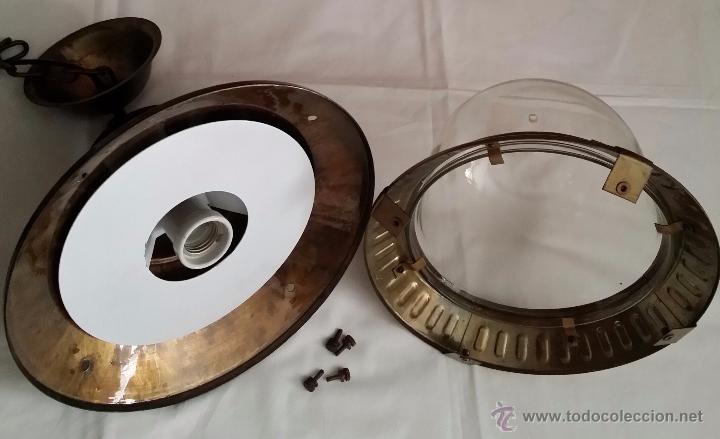 Vintage: LAMPARA DE TECHO CRISTAL Y METAL - Foto 2