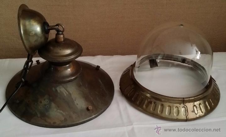 Vintage: LAMPARA DE TECHO CRISTAL Y METAL - Foto 6
