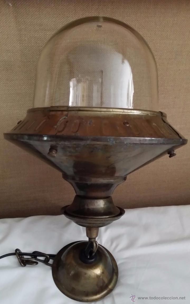 Vintage: LAMPARA DE TECHO CRISTAL Y METAL - Foto 7