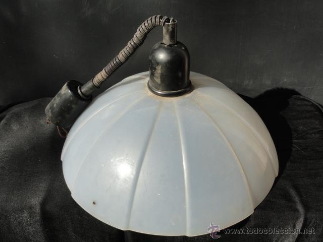 Vintage: L&Aacute;MPARA FLEXO DE TECHO CON PANTALLA DE PL&Aacute;STICO. - Foto 5