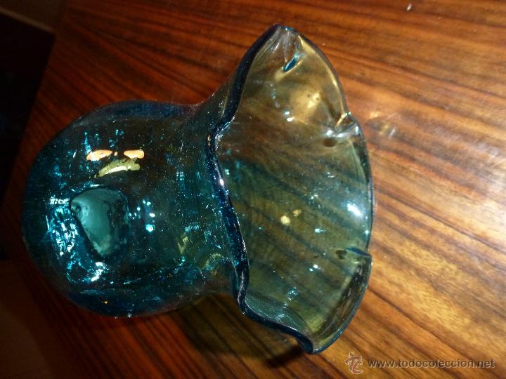 Vintage: TULIPA CRISTAL azul 23*12cm - Foto 2