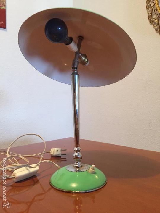 Vintage: Lampara Peque&ntilde;a a&ntilde;os 50 Orientable - Foto 4