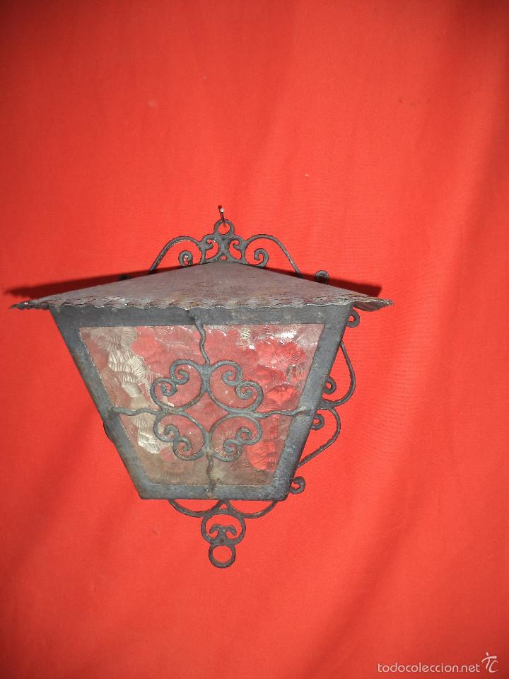 Vintage: APLIQUE DE HIERRO CON CRITALES DE CONCHA - Foto 1