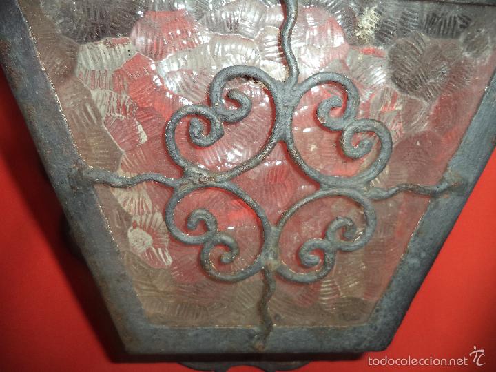 Vintage: APLIQUE DE HIERRO CON CRITALES DE CONCHA - Foto 5