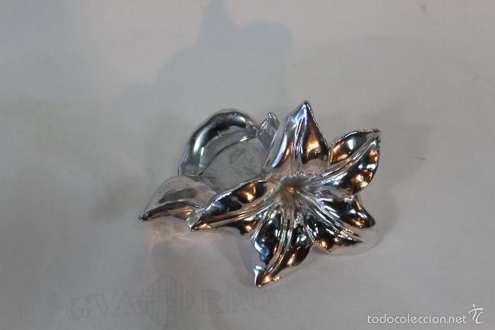 Vintage: CANDELABRO-VELERO EN RESINA PLATEADA - Foto 1