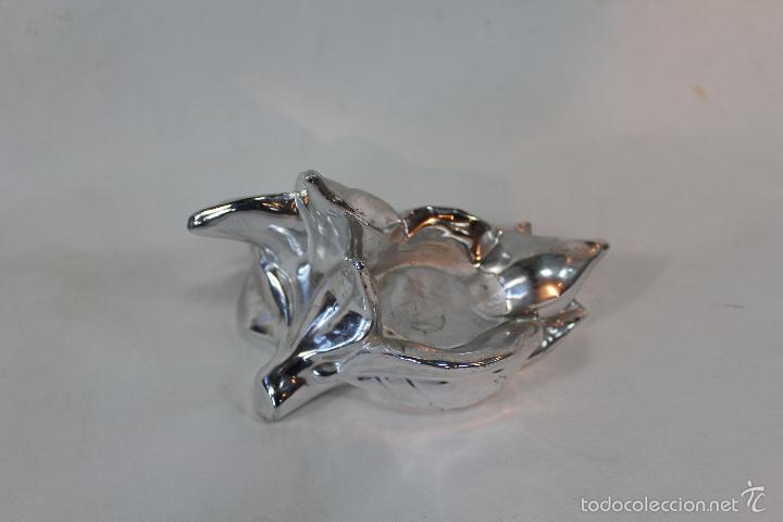 Vintage: CANDELABRO-VELERO EN RESINA PLATEADA - Foto 3