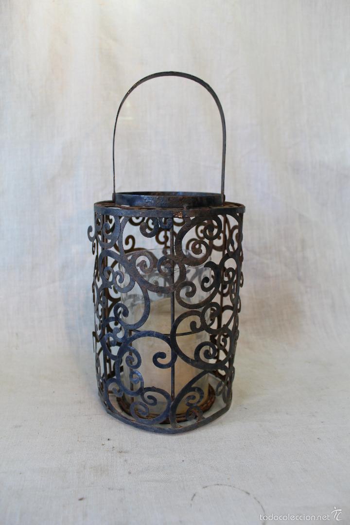 Vintage: farol en metal - Foto 1