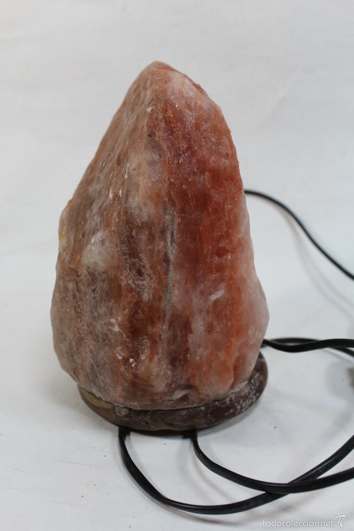 Vintage: LAMPARA EN PIEDRA DE SAL - Foto 2