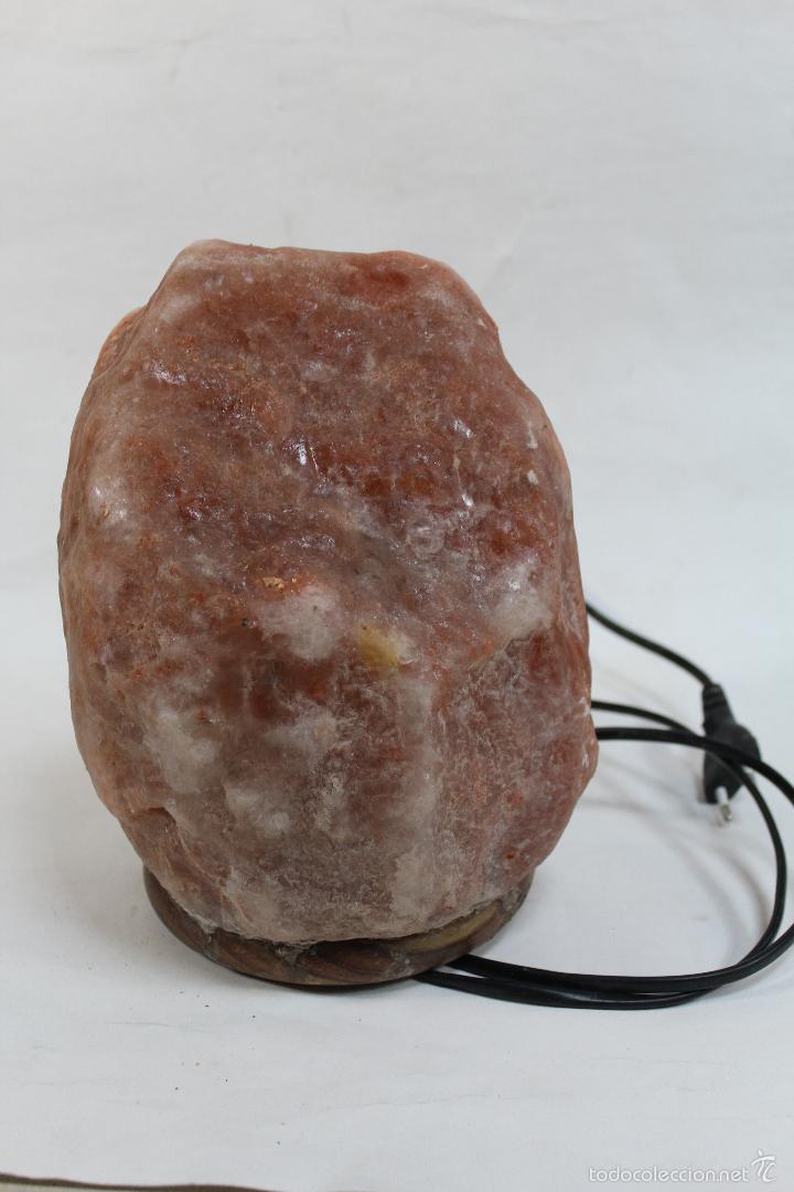 Vintage: LAMPARA EN PIEDRA DE SAL - Foto 3
