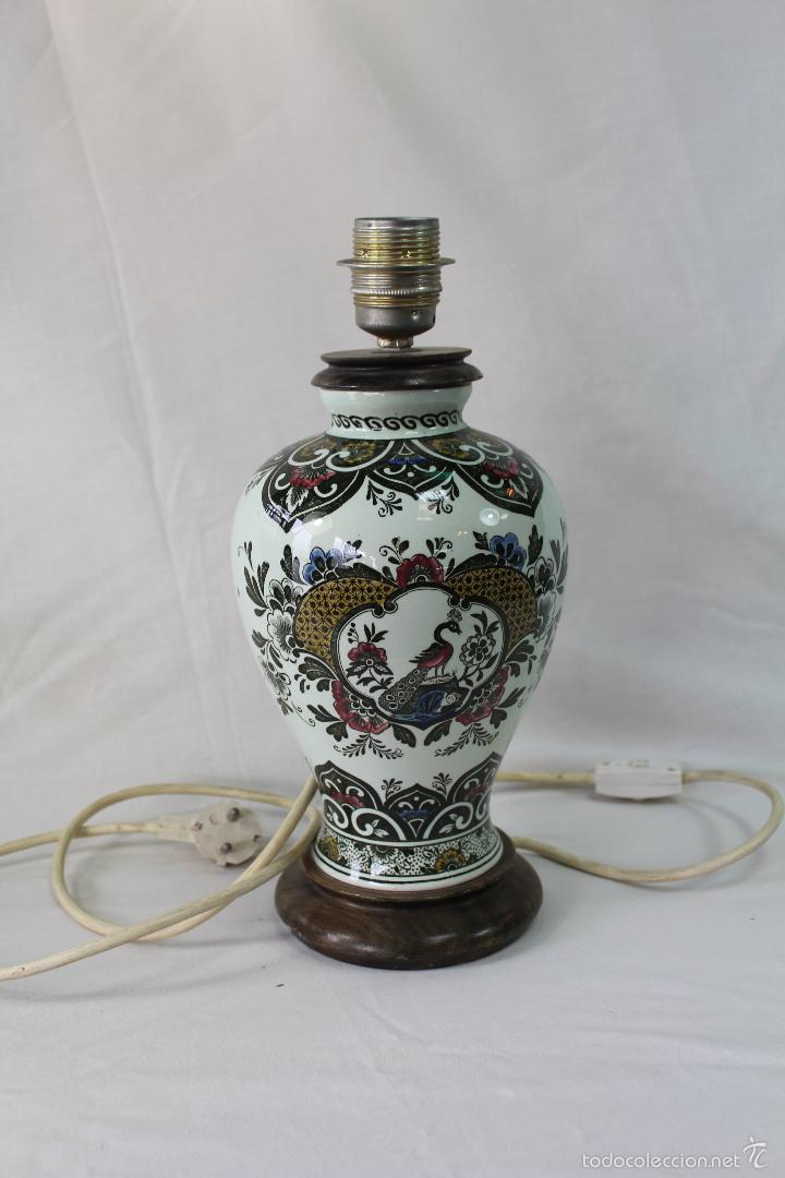 Vintage: pie de lampara en ceramica - Foto 1