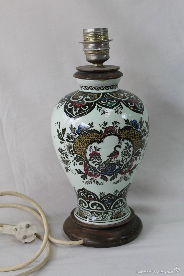 Vintage: pie de lampara en ceramica - Foto 3