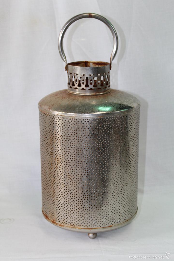Vintage: farol en metal - Foto 1