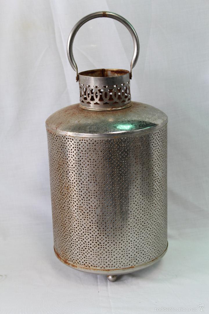 Vintage: farol en metal - Foto 2