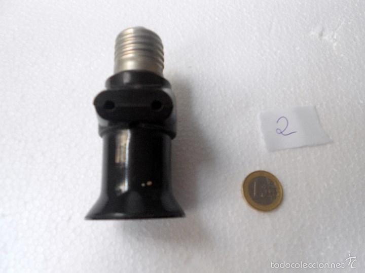 Vintage: portalamparas con enchufe ladron - Foto 3