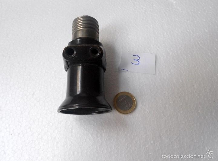 Vintage: Portalamparas con enchufe ladron - Foto 3