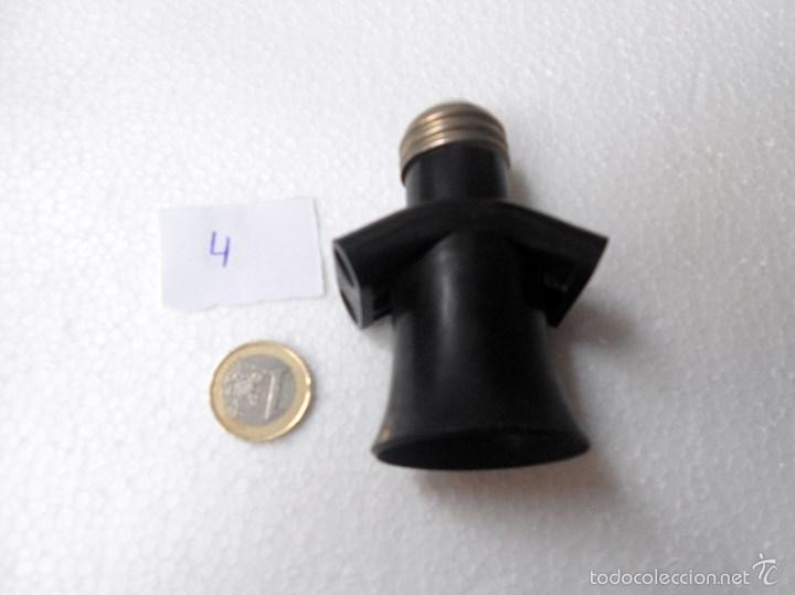 Vintage: Portalamparas con enchufe ladron - Foto 2