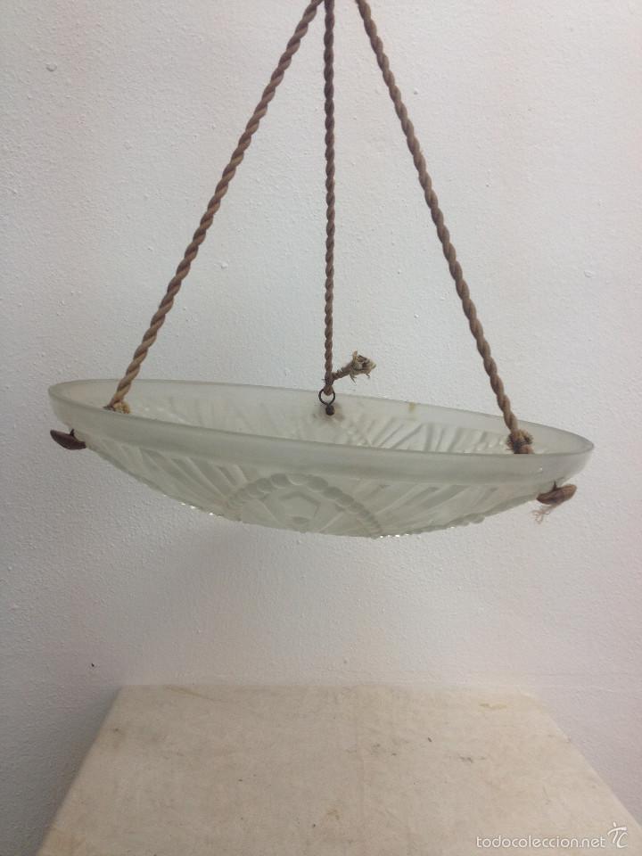 Vintage: PLAF&Oacute;N CRISTAL L&Aacute;MPARA - Foto 1
