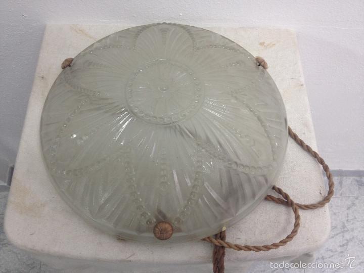 Vintage: PLAF&Oacute;N CRISTAL L&Aacute;MPARA - Foto 3