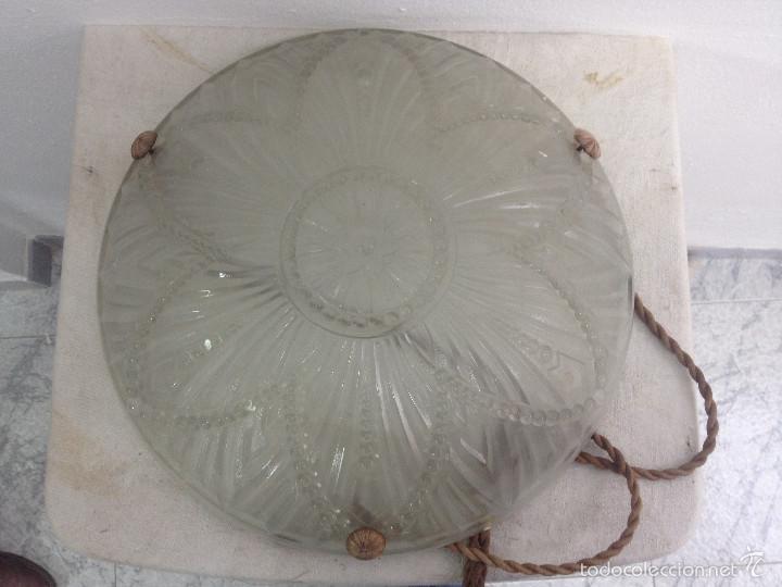 Vintage: PLAF&Oacute;N CRISTAL L&Aacute;MPARA - Foto 4