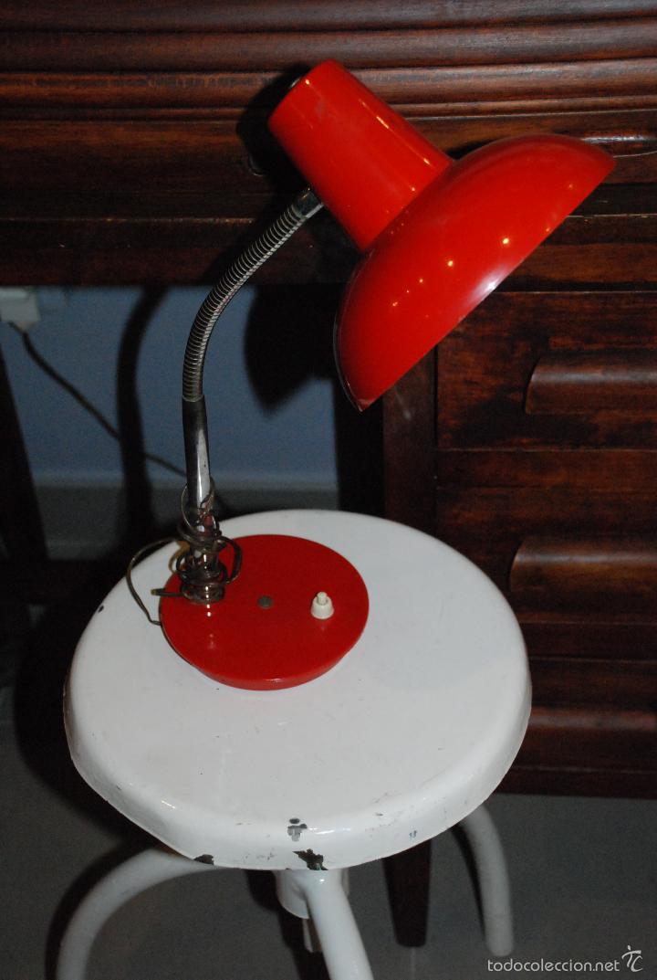 Vintage: FLEXO ROJO VINTAGE - Foto 2
