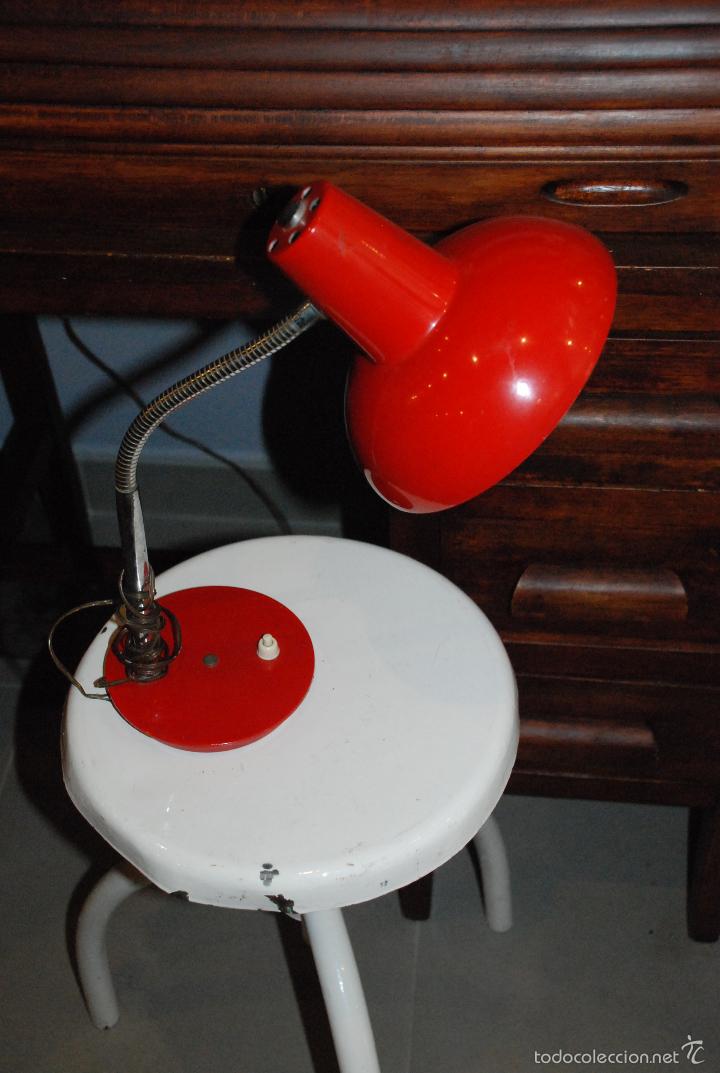 Vintage: FLEXO ROJO VINTAGE - Foto 6