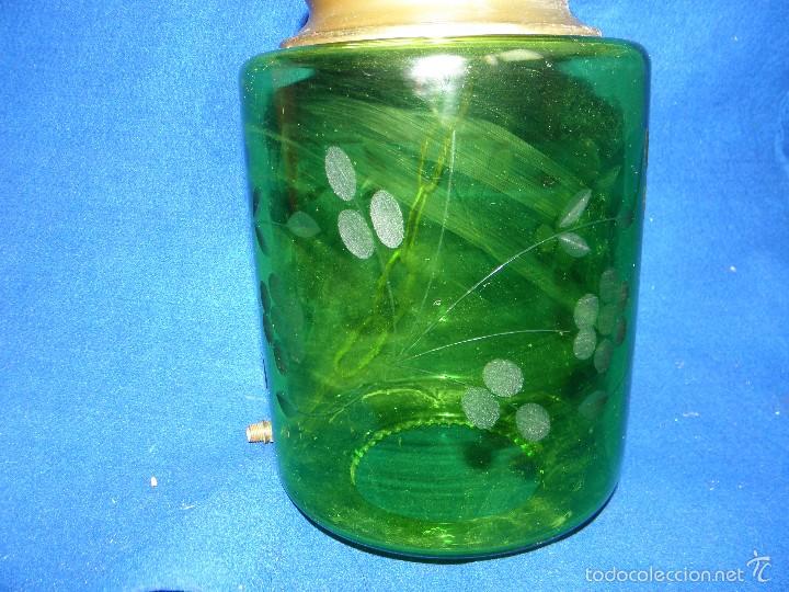 Vintage: LAMPARA DE TECHO CRISTAL VERDE - Foto 4
