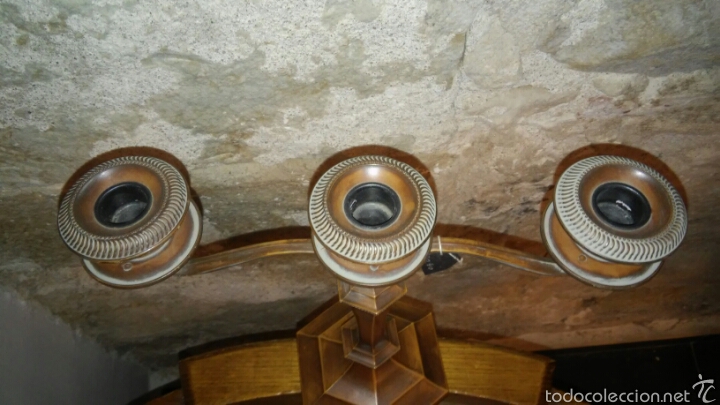 Vintage: CANDELABRO PIE 3 VELAS - Foto 4