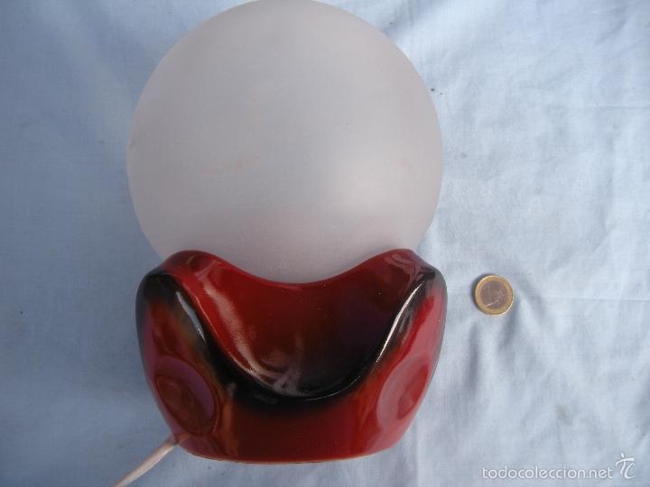 Vintage: L&Aacute;MPARA CER&Aacute;MICA DE SOBREMESA - Foto 3
