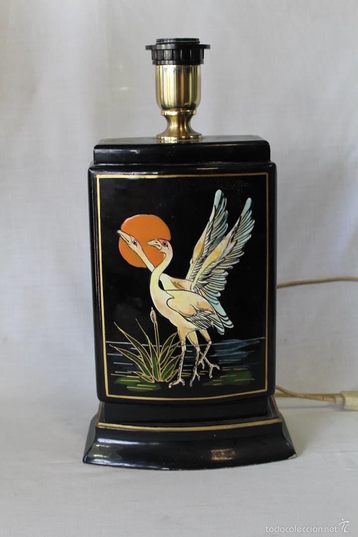 Vintage: pie de lampara en ceramica - Foto 1