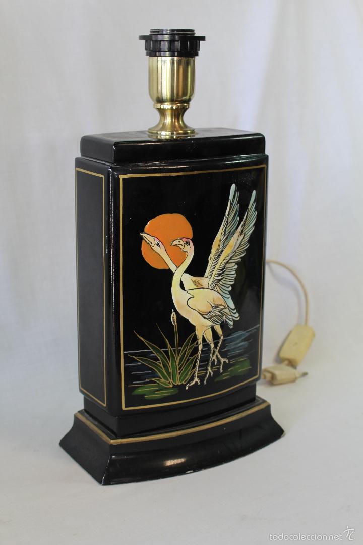 Vintage: pie de lampara en ceramica - Foto 4