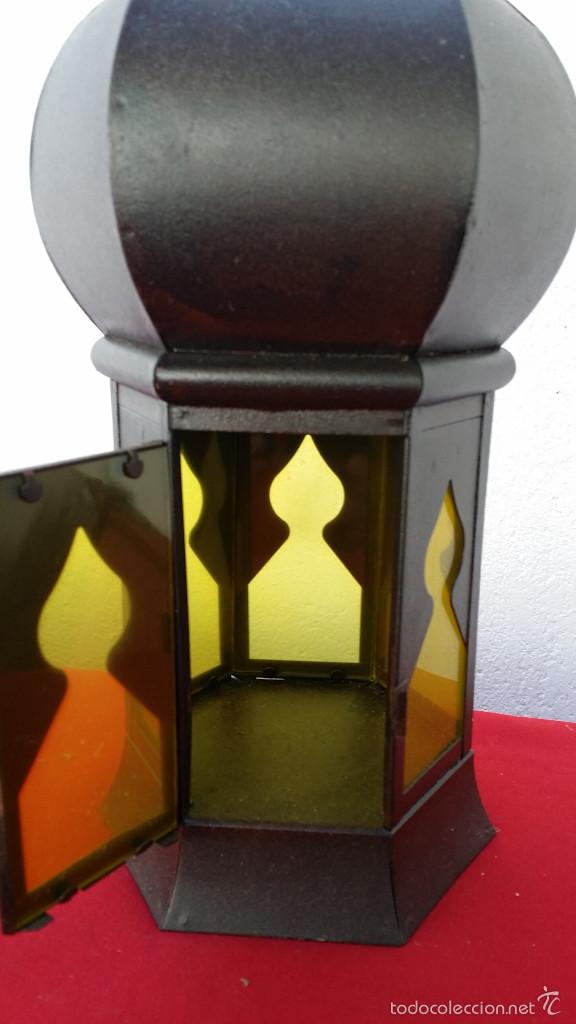 Vintage: farol arabe de laton - Foto 2