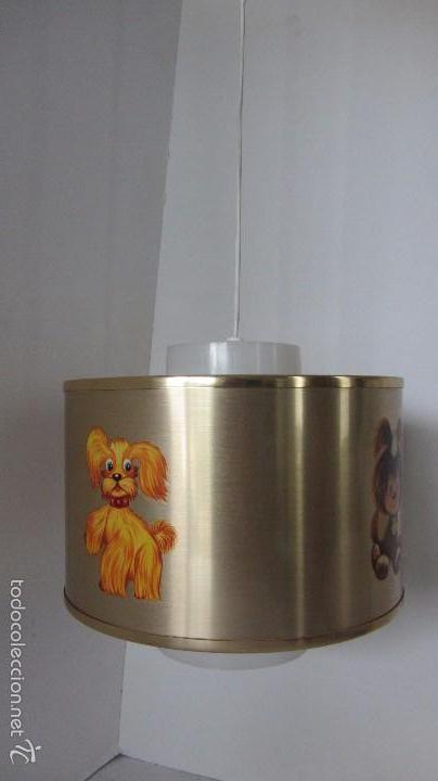 Vintage: LAMPARA DE TECHO INFALTIL - RETRO , VINTAGE . . . - Foto 1