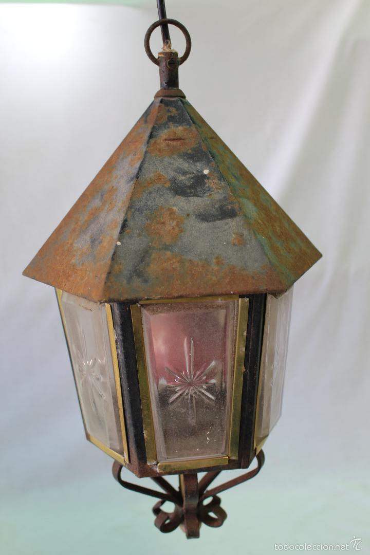 Vintage: lampara farol de techo - Foto 2