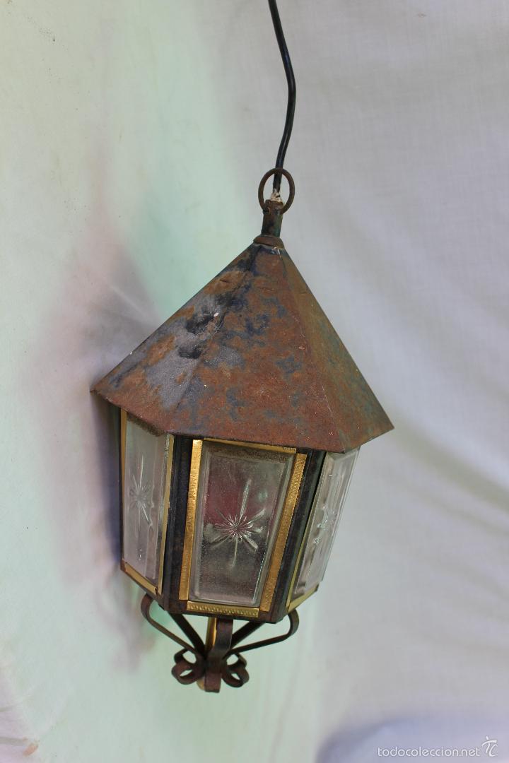 Vintage: lampara farol de techo - Foto 3