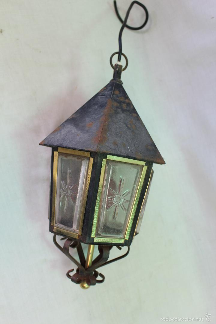 Vintage: lampara farol de techo - Foto 2