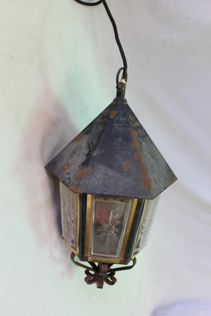 Vintage: lampara farol de techo - Foto 3